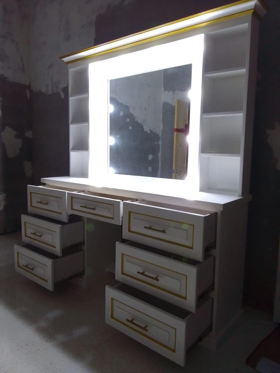 Warm living room vignette